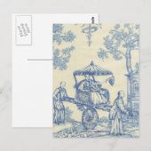 Carte Postale Toile bleue chinoise (Devant / Derrière)