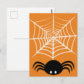 Carte Postale Toile d'araignée Halloween (Devant / Derrière)