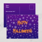 Carte Postale Toile d'araignée Halloween (Devant / Derrière)