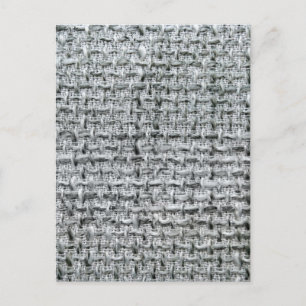 Carte Postale Toile de jute grise