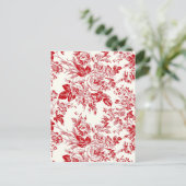 Carte Postale Toile Roses (Debout devant)