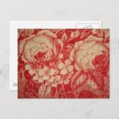 Carte Postale Toile rouge antique (Devant / Derrière)