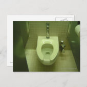 Carte Postale Toilette Toile (Devant / Derrière)