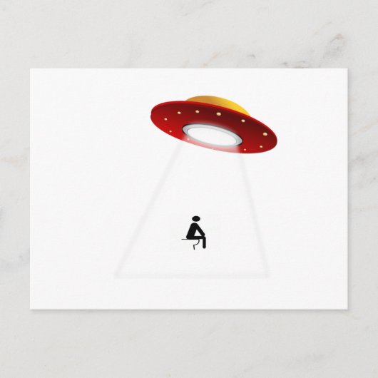 Carte Postale Toilette UFO (Devant)