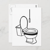 Carte Postale Toilettes (Devant / Derrière)