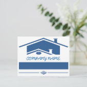 Carte Postale Toit bleu (Debout devant)