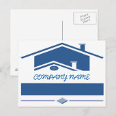 Carte Postale Toit bleu (Devant / Derrière)