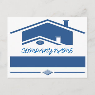 Carte Postale Toit bleu