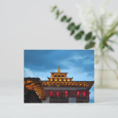 Carte Postale Toit bouddhiste Dzong (Debout devant)