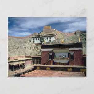 Carte Postale Toit de Gyantse, Tibet, Chine