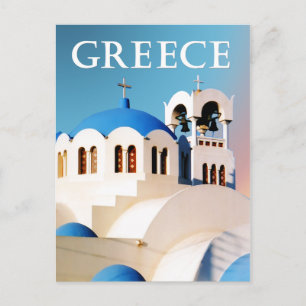 Carte Postale Toit de l'église et clocher Grèce