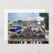 Carte Postale Toit d'entrée aux grottes de Batu (Devant / Derrière)