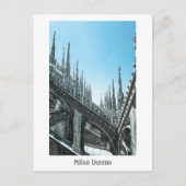 Carte Postale Toit Milan Duomo (Devant)