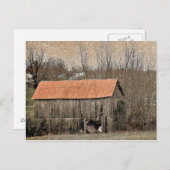 Carte Postale Toit rouge (Devant / Derrière)