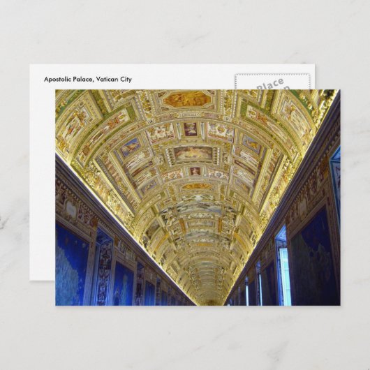 Carte Postale toit vatican long (Devant / Derrière)