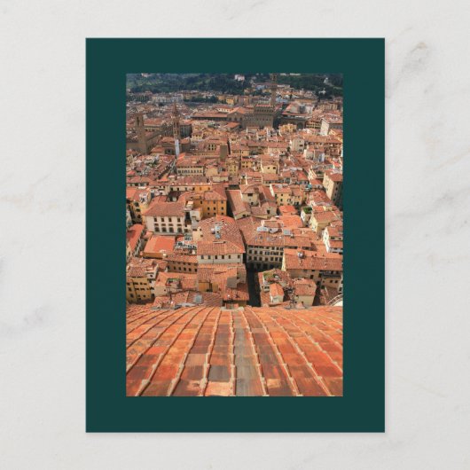 Carte Postale Toits de tuiles rouges (Devant)