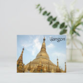 Carte Postale toits dorés shwedagon (Debout devant)