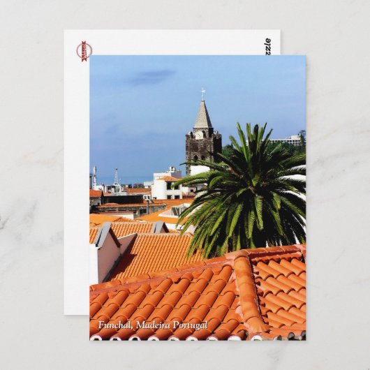 Carte Postale Toits en terre cuite : Funchal, Madère (Portugal) (Devant / Derrière)