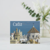 Carte Postale Toits, Mer Méditerranée, Cadix, Espagne (Debout devant)