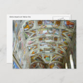 Carte Postale toiture de sistine (Devant / Derrière)