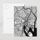Carte Postale Tokyo Japan Map (Devant / Derrière)