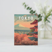 Carte Postale Tokyo Japan Travel Art Vintage (Debout devant)