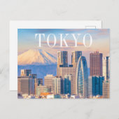 Carte Postale Tokyo Japon | Mont Fuji (Devant / Derrière)