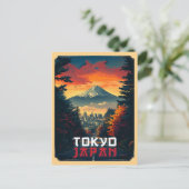 Carte Postale Tokyo, Japon : Mont Fuji et Cityscape (Debout devant)