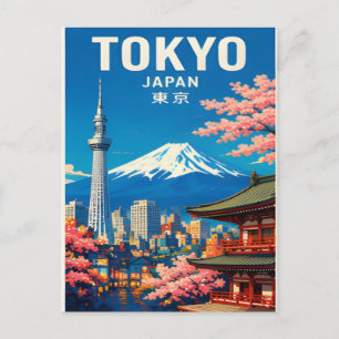 Carte Postale Tokyo Japon Rues néon & Quartiers Traditionnels