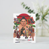 CARTE POSTALE TOKYO KANJI STORE WORLD (Debout devant)