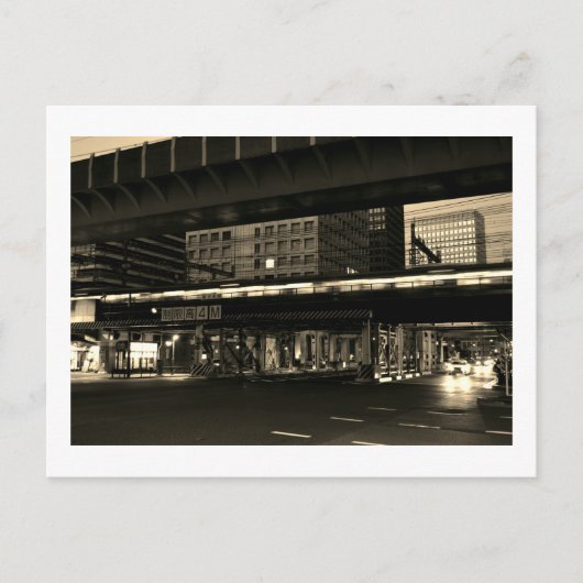 Carte Postale Tokyo la nuit (Devant)