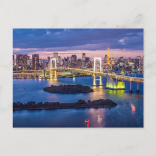 Carte postale Tokyo la nuit