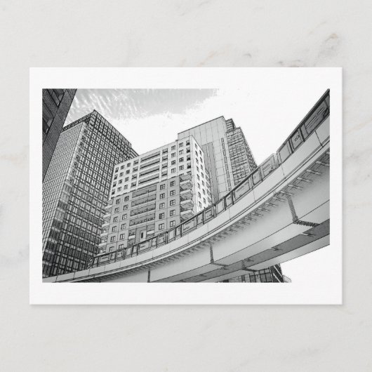 Carte Postale Tokyo Monorail : Shiodome, Tokyo (Devant)