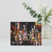Carte postale Tokyo Neons de nuit (Debout devant)