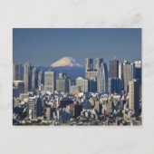 Carte Postale Tokyo, Shinjuku District Skyline, Mont Fuji, (Devant)