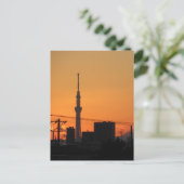 Carte Postale Tokyo Skytree Coucher de soleil (Debout devant)