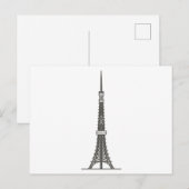 Carte Postale tokyo tour Monde (Devant / Derrière)
