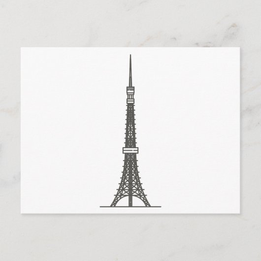 Carte Postale tokyo tour Monde (Devant)