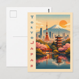 Carte Postale Tokyo vintage Japon