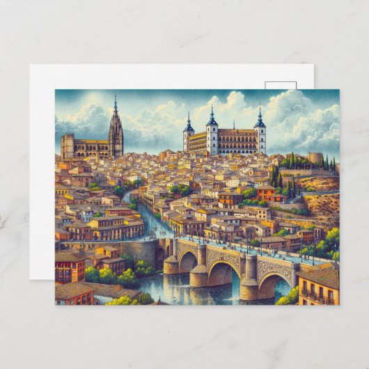 Carte Postale Toledo Espagne (Devant / Derrière)