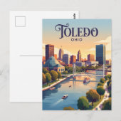 Carte Postale Toledo, Ohio (Devant / Derrière)