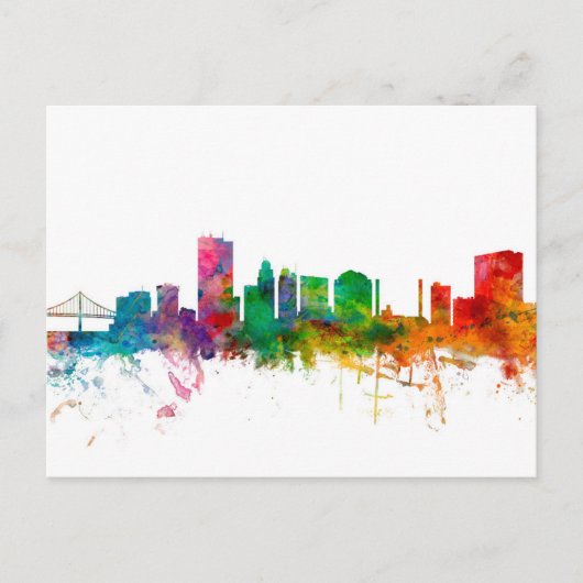 Carte Postale Toledo Ohio Skyline (Devant)