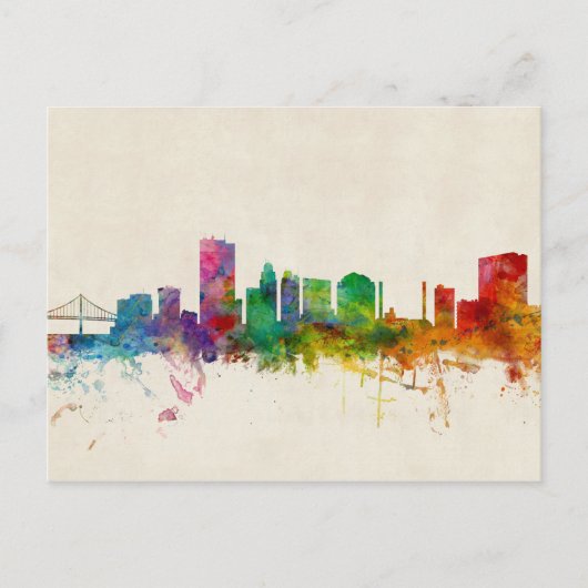 Carte Postale Toledo Ohio Skyline (Devant)
