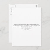 Carte Postale Tolstoï citation végétarienne (Devant / Derrière)