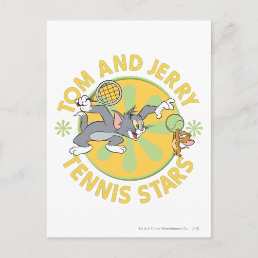 Carte Postale Tom and Jerry Tennis Stars 5 (Devant)
