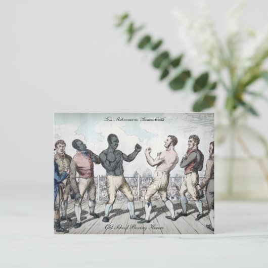 Carte Postale Tom Cribb vs Thomas Molineaux Postcard (Debout devant)