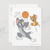 Carte Postale Tom et Jerry Basketball 1 (Devant / Derrière)