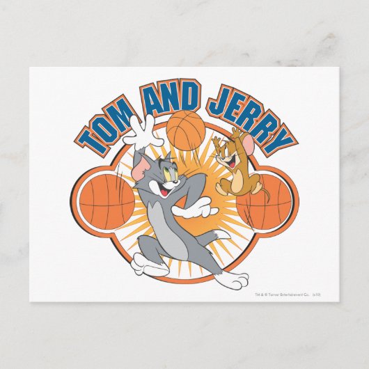 Carte Postale Tom et Jerry Basketball 4 (Devant)