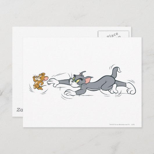 Carte Postale Tom et Jerry Chase (Devant / Derrière)