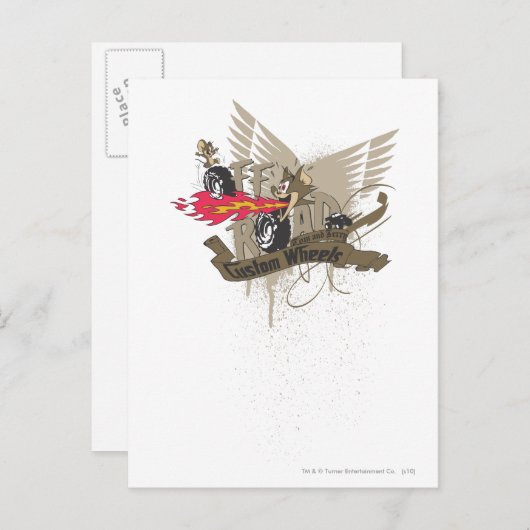 Carte Postale Tom et Jerry Custome Wheels (Devant / Derrière)